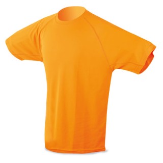 Camiseta dry & fresh naranja para niño personalizada